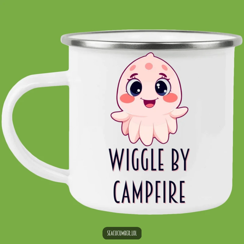Funny Sea Cucumber Camping Mug - Rugged Joy for Ocean Adventures