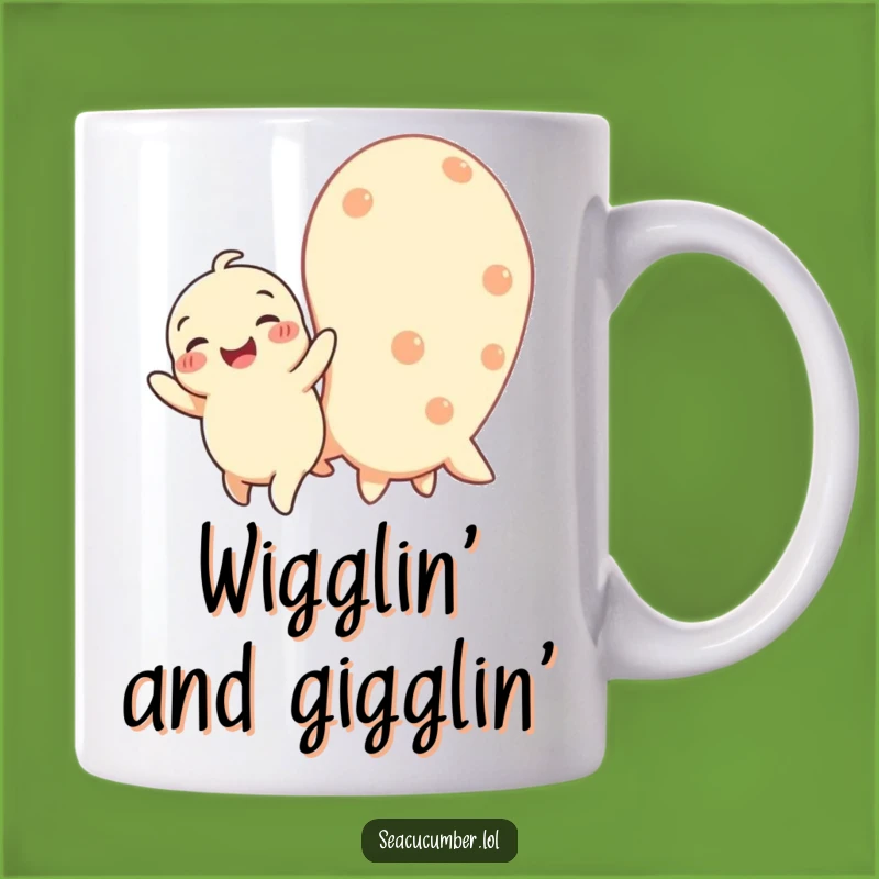 Funny Baby Seacucumber Mug: Joyful Wiggle Design for a Delightful Gift
