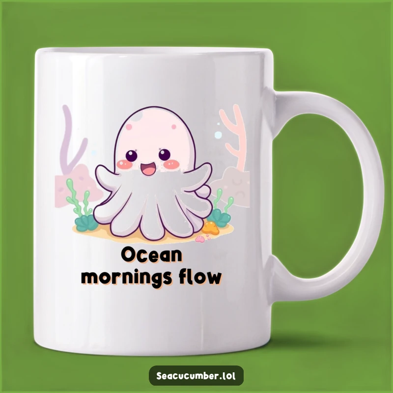 Funny Sea Cucumber Wiggle Mug: Ocean Delight, Perfect Humorous Gift!