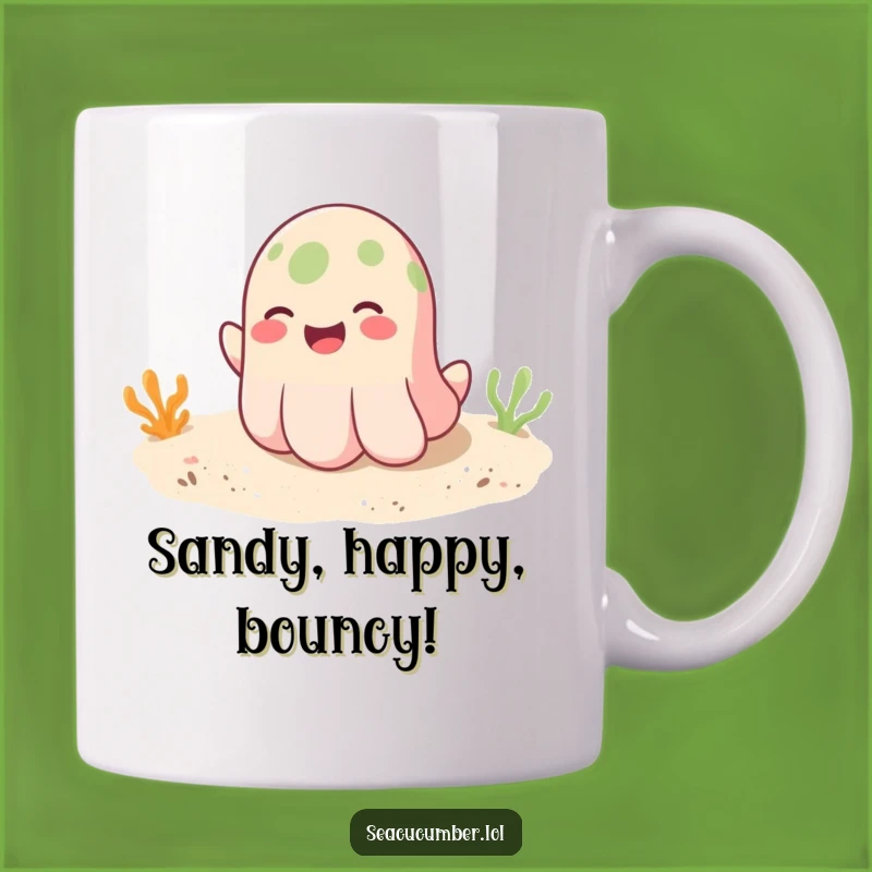 Funny Seacucumber Mug: Bouncing Joy Design for a Hilarious Gift