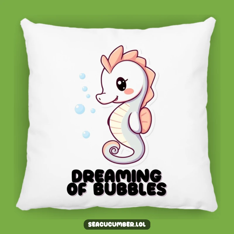 Funny Seahorse Bubble Pillow: Cozy Comfort, Perfect Underwater Gift