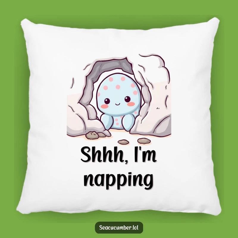 Funny Shy Sea Cucumber Pillow, Soft Ocean Decor Cushion, Adorable Funny Gift