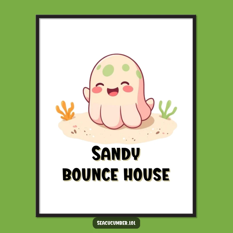 Funny Seacucumber Digital Art: Instant Playful Decor for Your Space