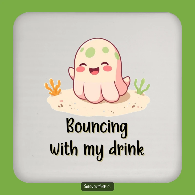 Funny Seacucumber Coaster Set: Protect Surfaces with Playful Ocean Humor