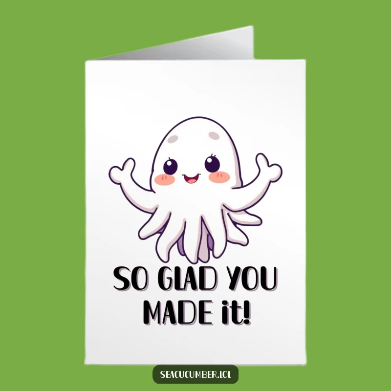 Free Printable Sea Cucumber Congrats Card: Hilarious Downloadable Greeting for Any Achievement