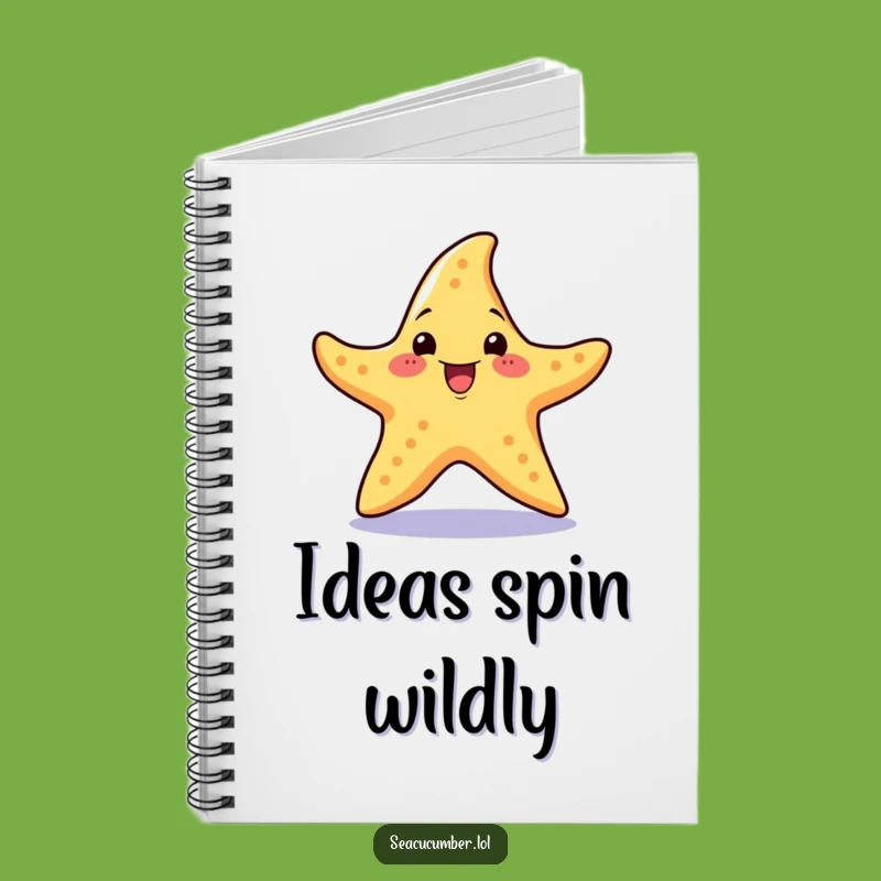 Funny Starfish Spin Notebook: Jot Down Excitement, Perfect Creative Gift