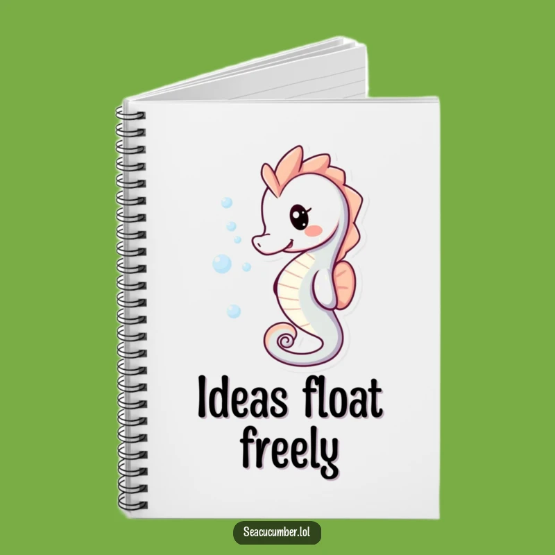 Funny Seahorse Bubble Notebook: Jot Down Happy Thoughts, Perfect Creative Gift