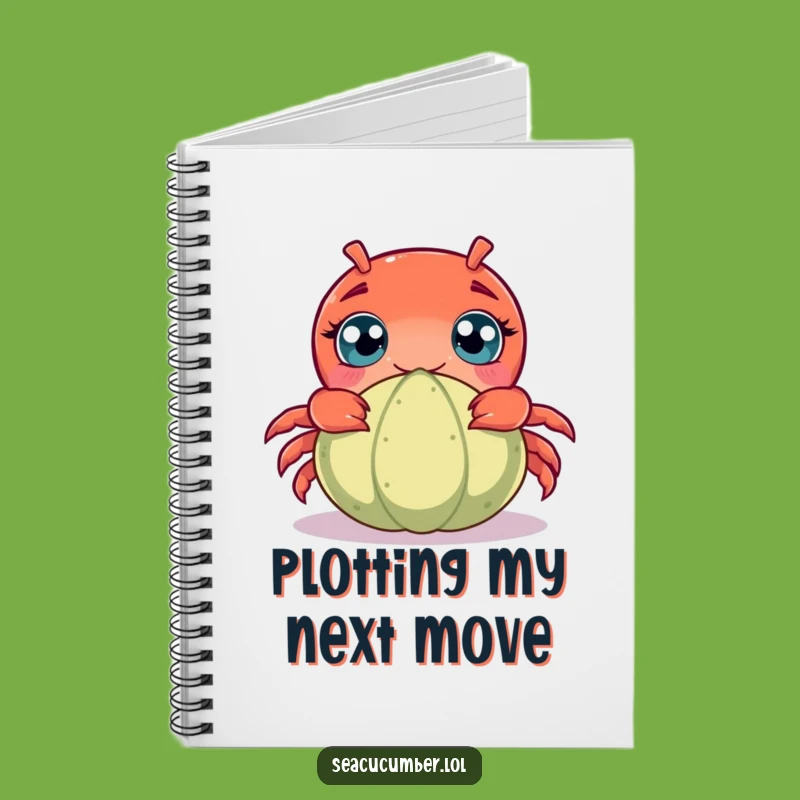 Funny Curious Crab Notebook: Jot Down Ideas with a Humorous Ocean Companion