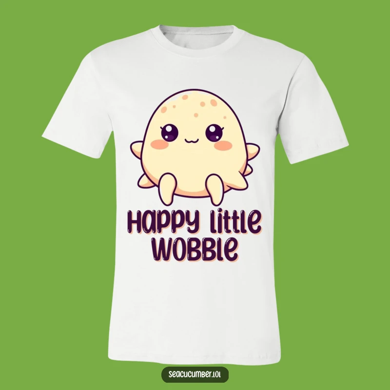 Funny Dot-Eyed Sea Cucumber T-Shirt, Cheerful Ocean Vibes Tee, Aquatic Funny Gift